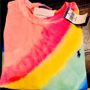 Vintage Polo Ralph Lauren 2X crew neck Tye Dye sweater